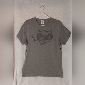 Abercrombie & Fitch Gray Camera Graphic T-shirt | Mens Size XL Muscle